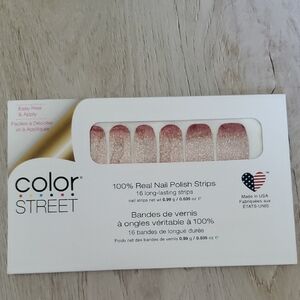 Color Street Pink Glitter Press-On Nails